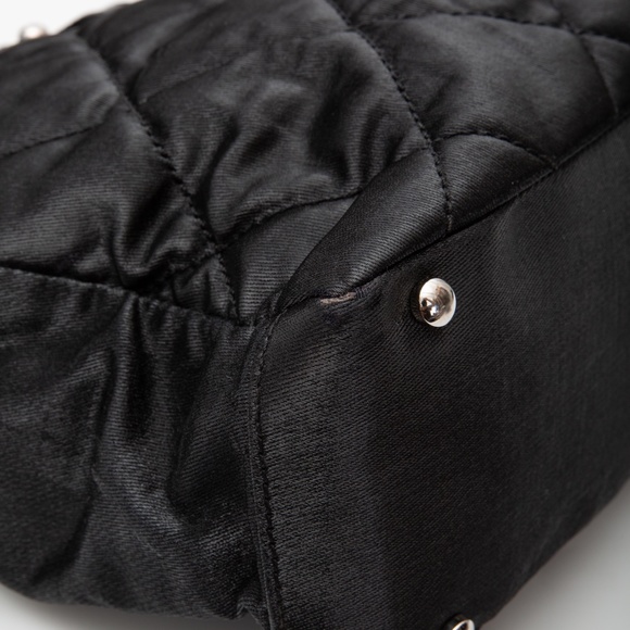 CHANEL PARIS BIARRITZ CLASSIC QUILTED NYLON CANVAS TOTE (2007) - Picture 13 of 13